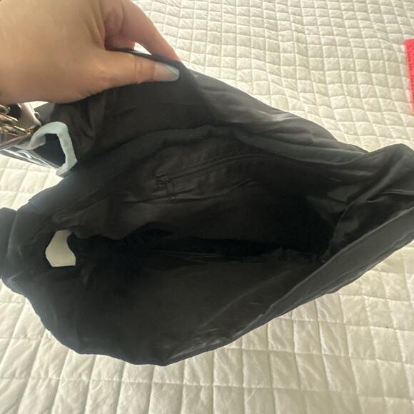 MUDD Messenger Bag Retro Y2K Black Embroidered Satchel Laptop Case Grunge Travel - Picture 7 of 11